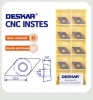 Пластины токарные ромб Deskar DCMT11T304 LF6018, набор из 10 шт, оригинальные пластины лучшего качества